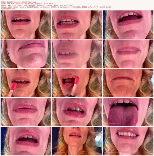 BaddB1tch Juicy - Mouth Tour 1080p - Preview