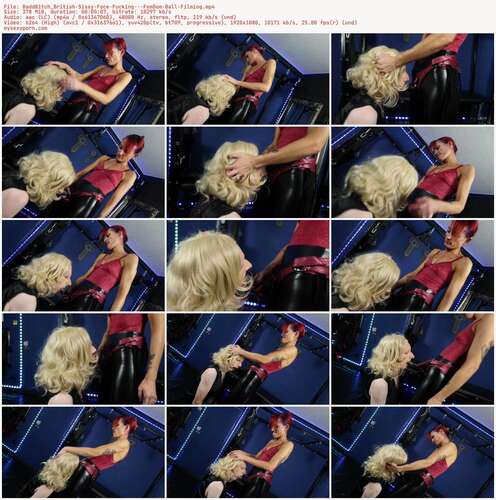 BaddB1tch British - Sissy Face Fucking FemDom Ball Filming 1080p - Preview