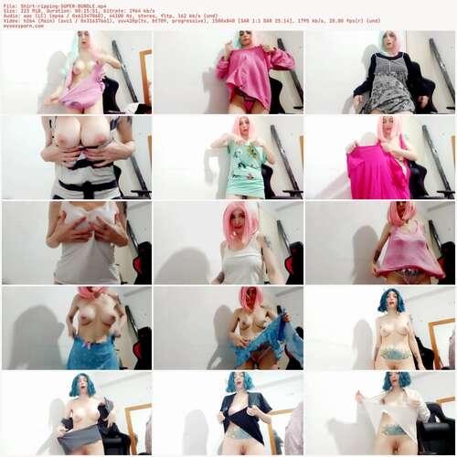 TabooPrincess - Shirt ripping SUPER BUNDLE 840p - Preview