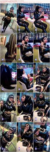 AnouschkaFemmeFatale - LATEX BOSS BITCH SMOKING IN PUBLIC OUTDOOR 1920p - Preview