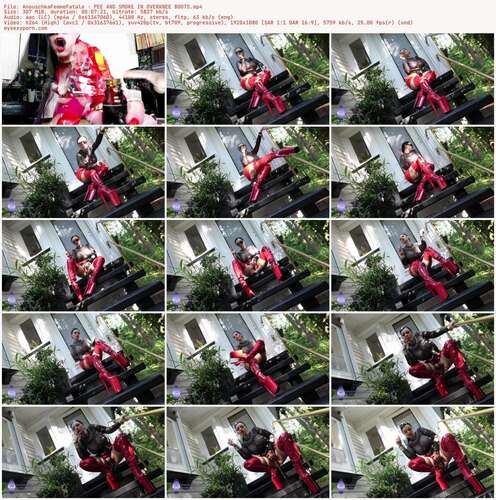 AnouschkaFemmeFatale - PEE AND SMOKE IN OVERKNEE BOOTS 1080p - Preview
