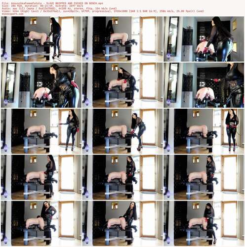 AnouschkaFemmeFatale - SLAVE WHIPPED AND FUCKED ON BENCH 1080p - Preview