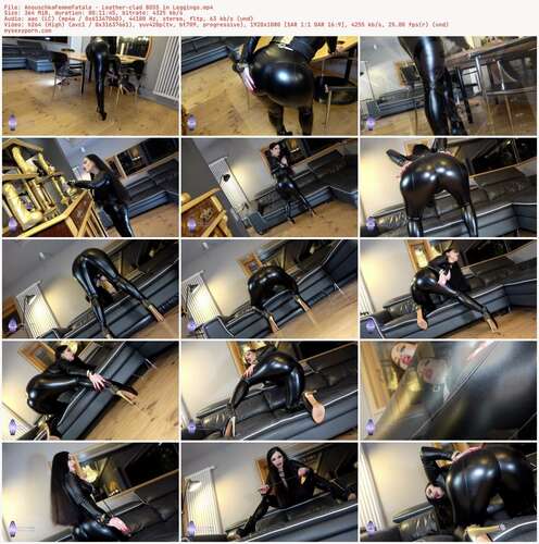 AnouschkaFemmeFatale - Leather Clad BOSS In Leggings 1080p - Preview