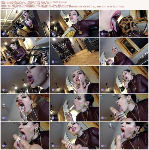 AnouschkaFemmeFatale - TONGUE FETISH Zwei Mal Ist Nicht Genug 1080p - Preview