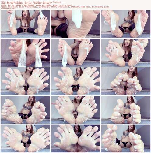 QueenMotherSoles - Eat Your Worthless Cum Off My Feet 1080p - Preview
