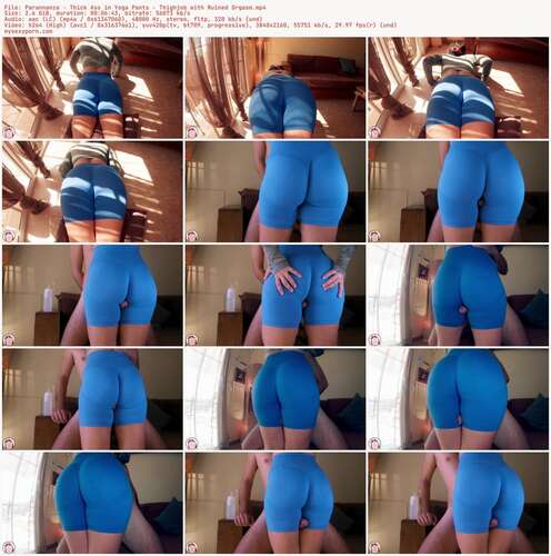 Parannanza - Thick Ass In Yoga Pants - Thighjob With Ruined Orgasm 2160p - Preview