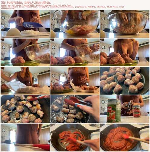 QueenMotherSoles - Cooking In Kitchen ASMR 540p - Preview