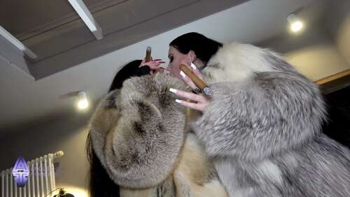 AnouschkaFemmeFatale – TWO FUR MISTRESSES SMOKING CIGARS 1080p - Cover