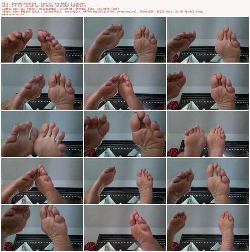 QueenMotherSoles - Suck My Toes While I Cum 1080p - Preview