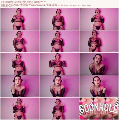 The Goonhole - Middle Finger Gooner - Goddess Sugar 1080p - Preview