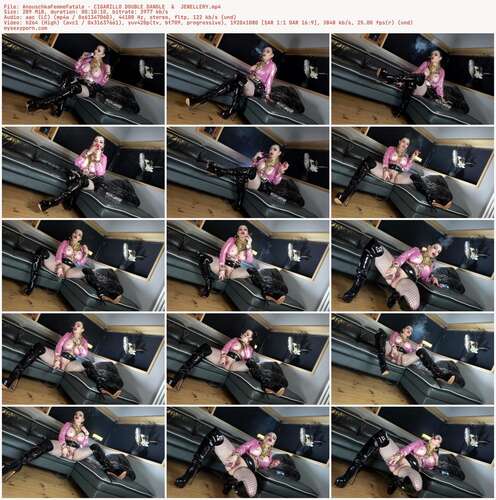 AnouschkaFemmeFatale - CIGARILLO DOUBLE DANGLE & JEWELLERY 1080p - Preview