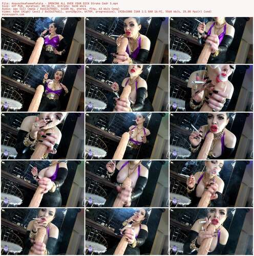 AnouschkaFemmeFatale - SMOKING ALL OVER YOUR DICK Stroke Cmdr 5 1080p - Preview