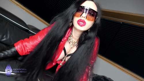 AnouschkaFemmeFatale – TEASING IN LEATHER 1080p - Cover