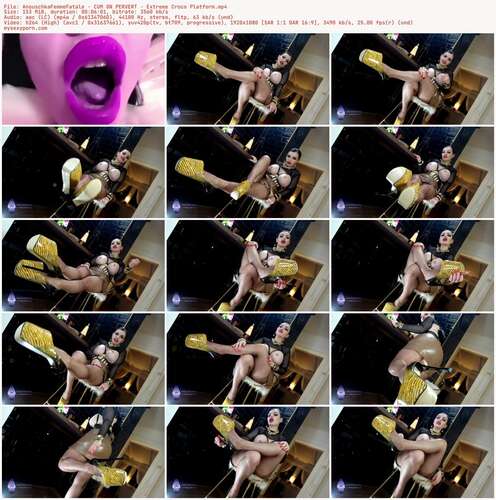 AnouschkaFemmeFatale - CUM ON PERVERT - Extreme Croco Platform 1080p - Preview