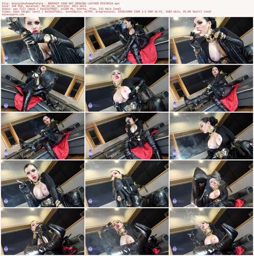 AnouschkaFemmeFatale - WORSHIP YOUR HOT SMOKING LEATHER MISTRESS 1080p - Preview