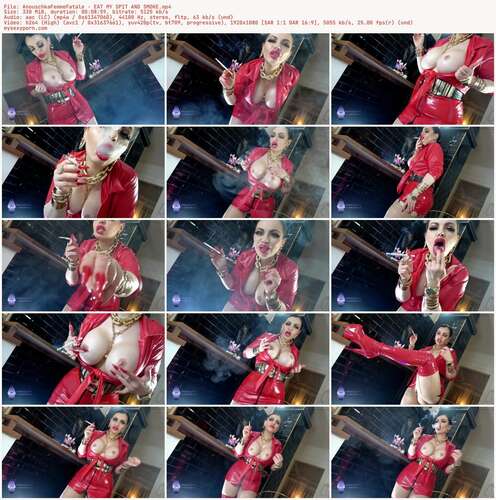 AnouschkaFemmeFatale - EAT MY SPIT AND SMOKE 1080p - Preview