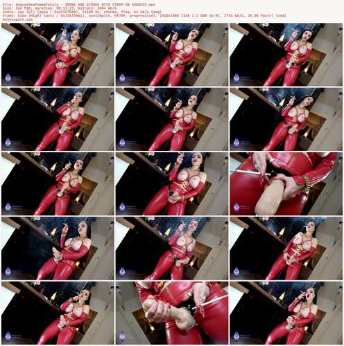 AnouschkaFemmeFatale - SMOKE AND STROKE WITH STRAP ON GODDESS 1080p - Preview