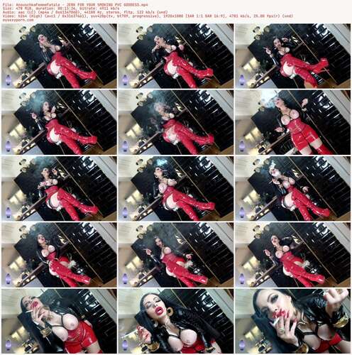 AnouschkaFemmeFatale - JERK FOR YOUR SMOKING PVC GODDESS 1080p - Preview
