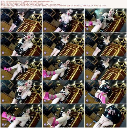 AnouschkaFemmeFatale - SMOKING IN RUBBER AND RHINESTONES 1080p - Preview