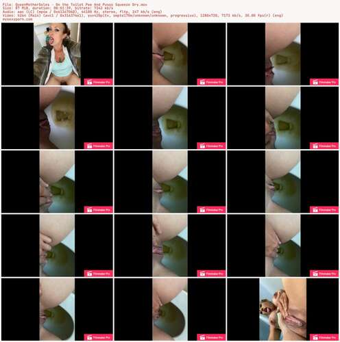 QueenMotherSoles - On The Toilet Pee And Pussy Squeeze Dry 720p - Preview