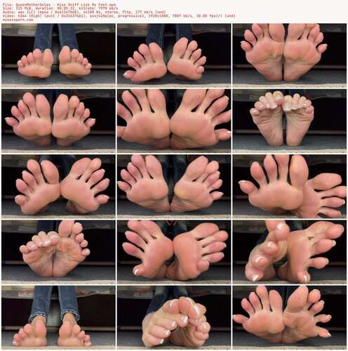 QueenMotherSoles - Kiss Sniff Lick My Feet 1080p - Preview