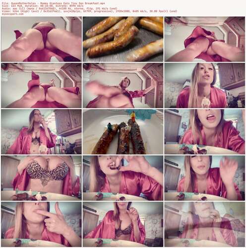 QueenMotherSoles - Mommy Giantess Eats Tiny Son Breakfast 1080p - Preview
