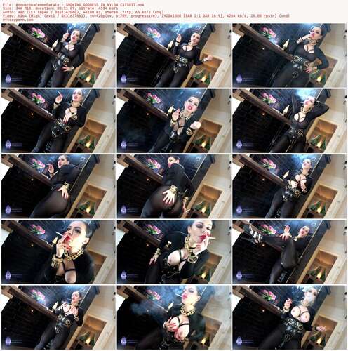 AnouschkaFemmeFatale - SMOKING GODDESS IN NYLON CATSUIT 1080p - Preview