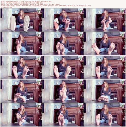 QueenMotherSoles - Foot Crossing Toe Wiggles Spreading 1080p - Preview