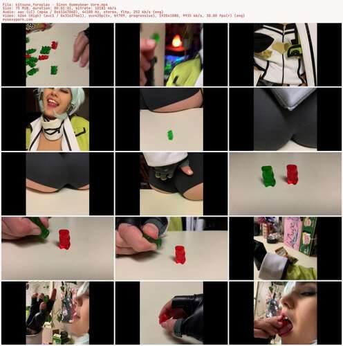 Kitsune Foreplay - Sinon Gummybear Vore 1080p - Preview