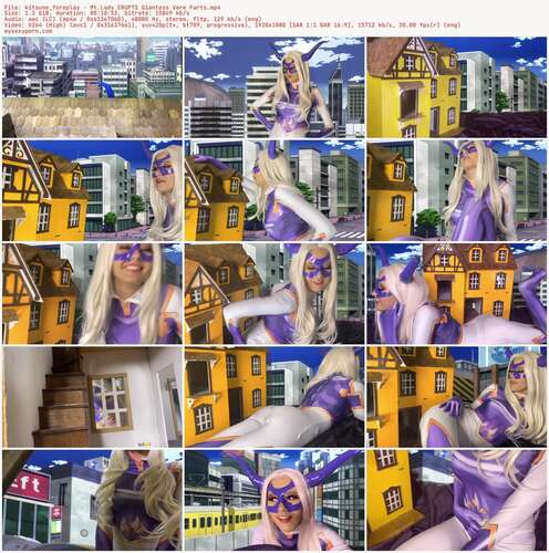 Kitsune Foreplay - Mt.Lady ERUPTS Giantess Vore Farts 1080p - Preview