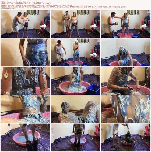Wamgirlx - Spaghetti Gunge, Clingfilm And Mud 1080p - Preview