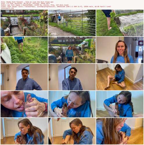 Wamgirlx - Muddy Foot Tennant - Told To Lick The Dirt Clean 2160p - Preview