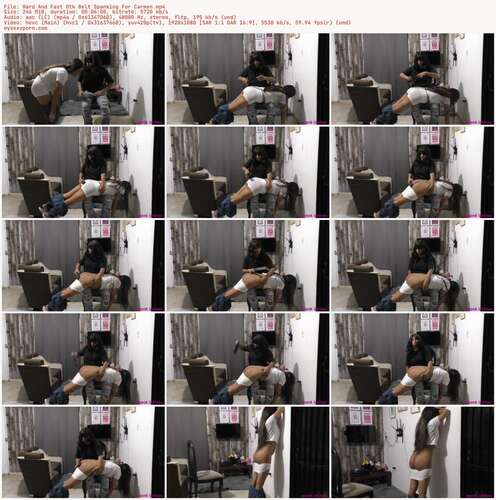 Spank Latinas - Hard And Fast Otk Belt Spanking For Carmen 1080p - Preview