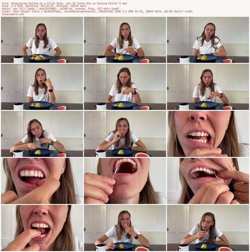 Wamgirlx - Disgusting Eating On A First Date, And It Turns Him On Eating Fetish 3 2160p - Preview
