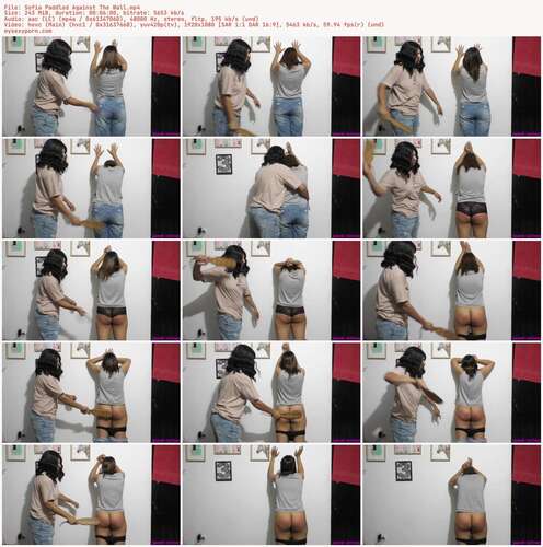 Spank Latinas - Sofia Paddled Against The Wall 1080p - Preview