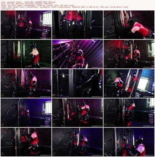 Vivienne lAmour - LATEX DOLL LESBIAN CAGE FUCK 720p - Preview