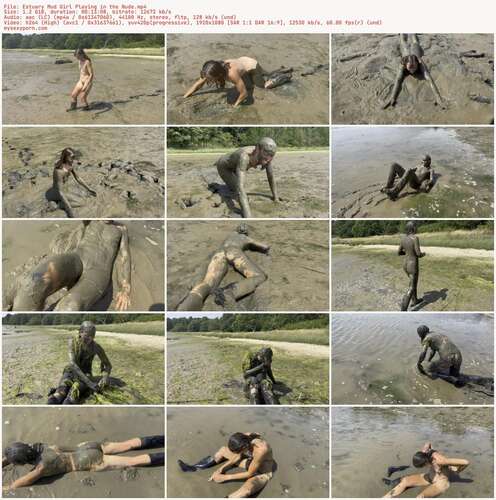 Wamgirlx - Estuary Mud Girl Playing In The Nude 1080p - Preview
