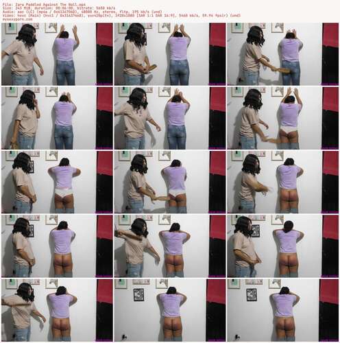 Spank Latinas - Zara Paddled Against The Wall 1080p - Preview
