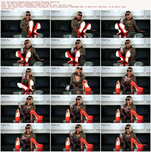 Madame Teeze - Red Jessica Simpson Heels And Dirty Stockings Ignore 1080p - Preview