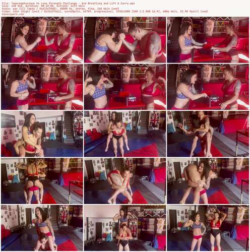 Tapered Physique - Taperedphysique Vs Luna Strength Challenge - Arm Wrestling And Lift & Carry 1080p - Preview