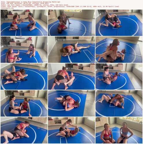 Tapered Physique - Taperedphysique Vs Ruby Blue Competitive Grappling Match 1080p - Preview