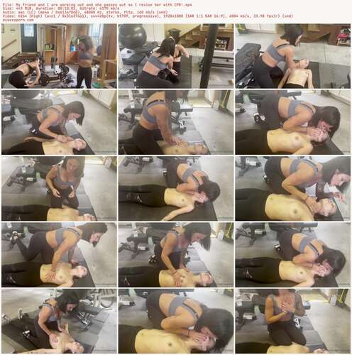 Tapered Physique - My Friend And I Are Working Out And She Passes Out So I Revive Her With CPR! 1080p - Preview