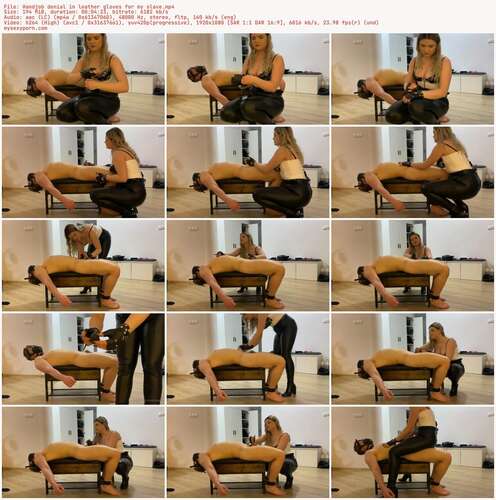 Kinky Navlia - Handjob Denial In Leather Gloves For My Slave 1080p - Preview