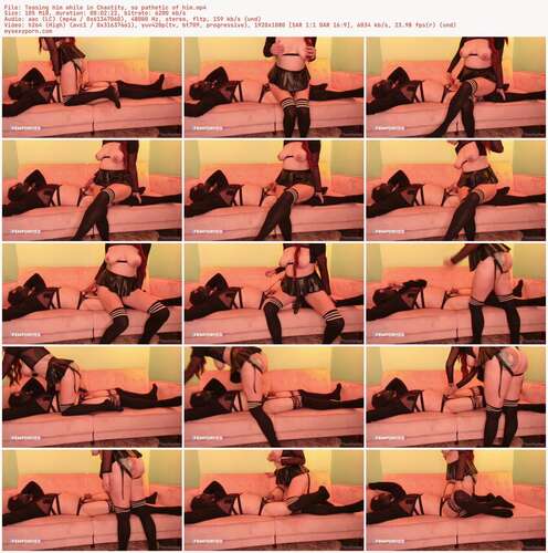 FEMFORHER - Teasing Him While In Chastity, So Pathetic Of Him 1080p - Preview