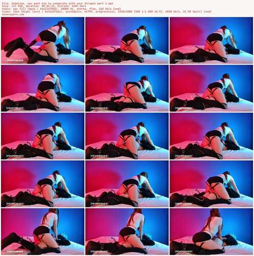 FEMFORHER - Sometime, You Want Him To Cooperate With Your Strapon Part 1 1080p - Preview
