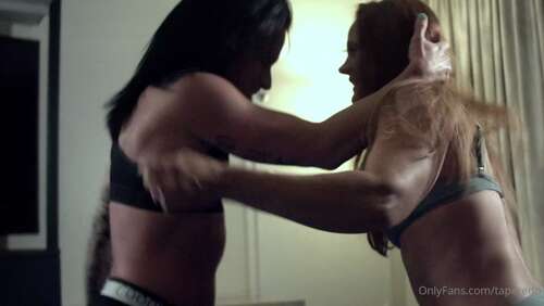 Tapered Physique – Strip Wrestling To Bearhugs To See Who’s Stronger Featuring Eva Thorne 1080p - Cover