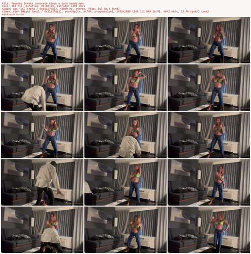 Tapered Physique - Tapered Breaks Concrete Block W Bare Hands 1080p - Preview