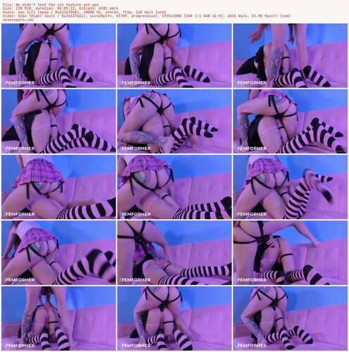 FEMFORHER - We Didn't Test The Sit Feature Yet 1080p - Preview