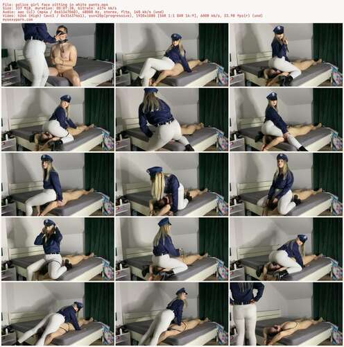 Kinky Navlia - Police Girl Face Sitting In White Pants 1080p - Preview