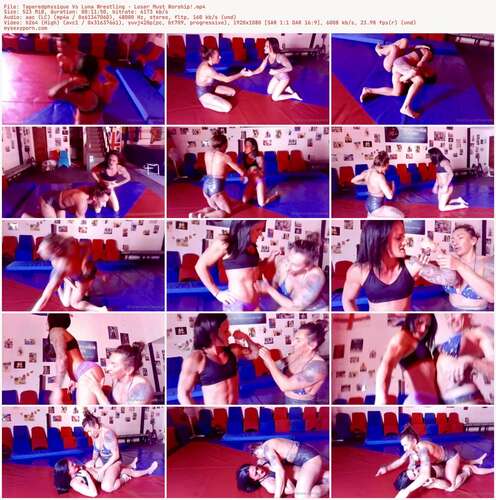 Tapered Physique - Taperedphysique Vs Luna Wrestling - Loser Must Worship! 1080p - Preview